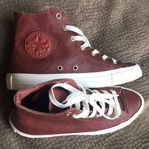 Converse Chuck All Star embossed snake leather